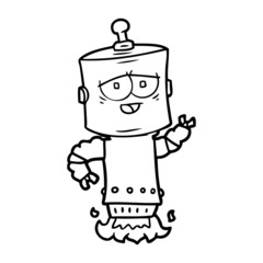 cartoon robot