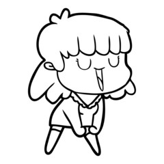 cartoon woman