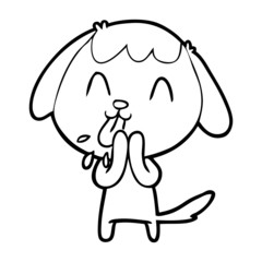 cute cartoon dog