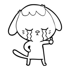 Obraz premium cartoon dog