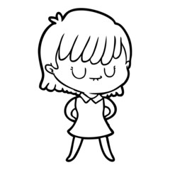 cartoon woman