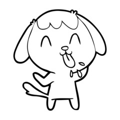 cute cartoon dog
