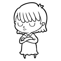 Obraz premium cartoon woman