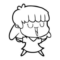 cartoon woman