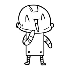 cartoon robot