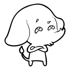 cartoon elephant remembering