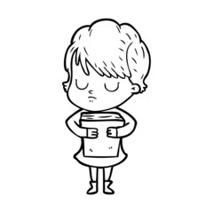 cartoon woman