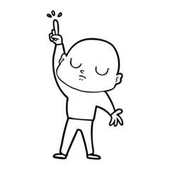 cartoon bald man