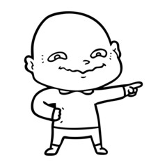 Fototapeta premium cartoon creepy guy