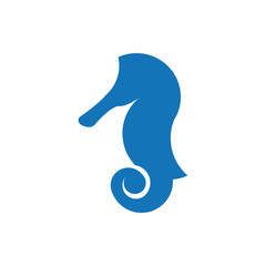 Seahorse icon silhouette vector