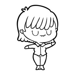 cartoon woman