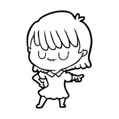 cartoon woman