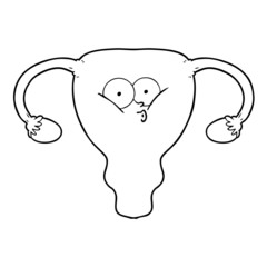 cartoon uterus