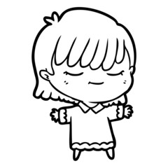 cartoon woman