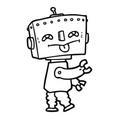 cartoon robot