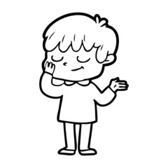 cartoon happy boy