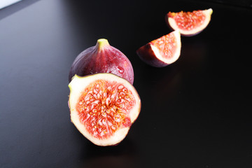 figs on a black background