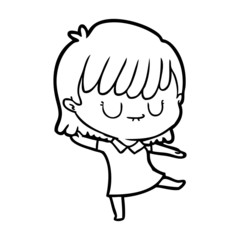 cartoon woman
