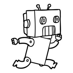 cartoon robot