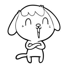 cute cartoon dog