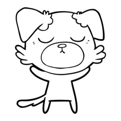 cute cartoon dog