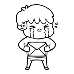 cartoon boy crying