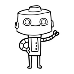 cartoon robot