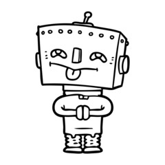 cartoon robot