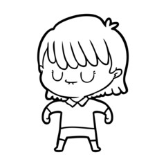 Fototapeta premium cartoon woman