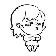 cartoon vampire girl