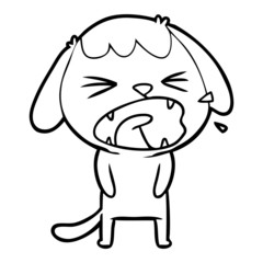 Obraz premium cute cartoon dog