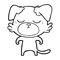 cute cartoon dog