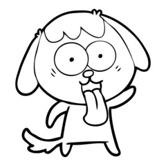 cute cartoon dog