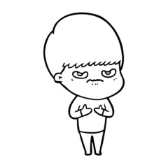 Obraz premium cartoon boy