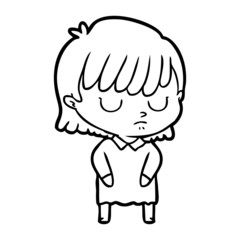 cartoon woman