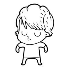 Obraz premium cartoon woman