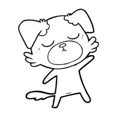 cute cartoon dog