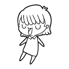 cartoon woman