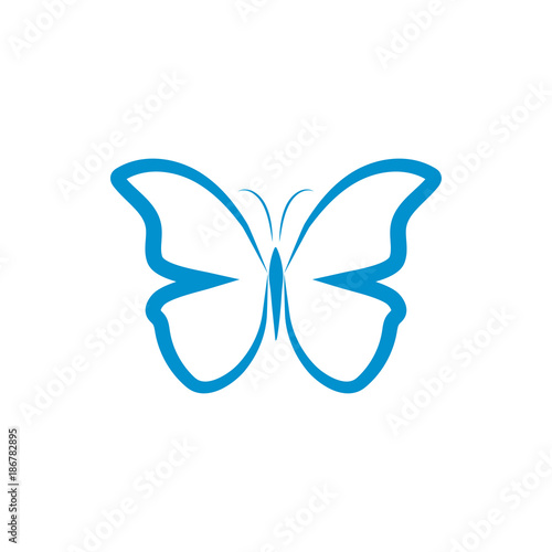 "Abstract blue butterfly logo concept" Stock image and royaltyfree vector files on