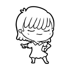 cartoon woman