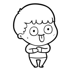 cartoon dumb kid