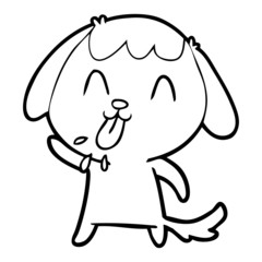 cute cartoon dog