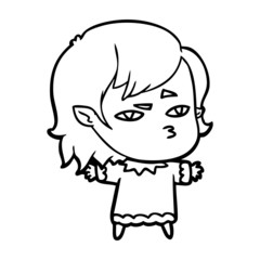 cartoon vampire girl