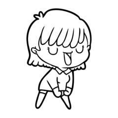 cartoon woman