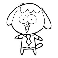 Obraz premium cute cartoon dog