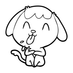 cute cartoon dog