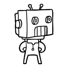 cartoon robot