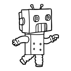 cartoon robot