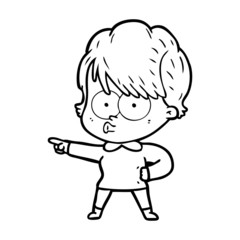 cartoon woman