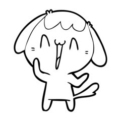 cute cartoon dog